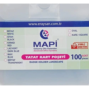 MAPİ-PVC.POŞET.OVAL.ŞER.ŞEFF. 100 AD. 9101002