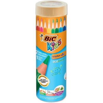 BİC EVOLUTION ÜÇGEN JUMBO BOYA KALEMİ 12+1 METAL TÜP 958192