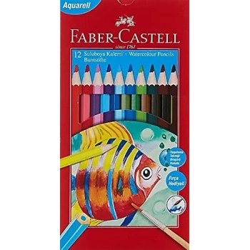 FABER-CASTELL AQUARELL BOYA K. 12 RENK KARTON KUTU 110622
