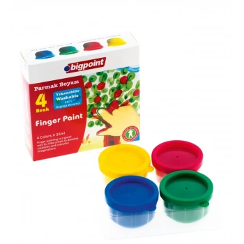 BİGPOİNT PARMAK BOYASI 4 RENK X 35 ML BP749-04