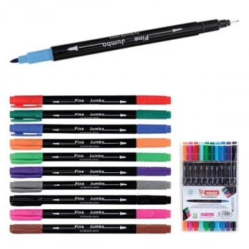 MİKRO ZW 293-10 ÇİFT UÇLU FINELINER KEÇELİ KALEM 293-10