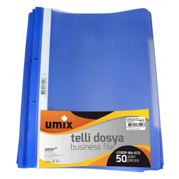 UMIX A4 TELLI DOSYA 50LI MAVI U1180P-MA-ECO