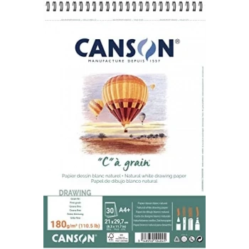 CANSON C A GRAIN SPİRALLİ ESKİZ BLOK SPP CANCAG 30S A4+ 180G 400060604