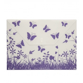 BİGPOİNT ÇITÇITLI DOSYA KELEBEK DESENLİ A4 MOR BP236-67