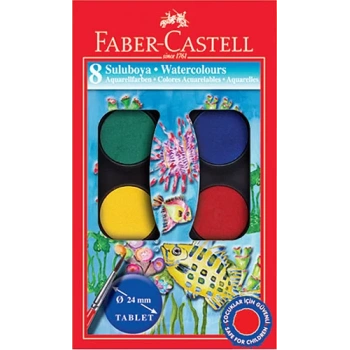 FABER-CASTELL SULUBOYA KÜÇÜK BOY 8 RENK 125008