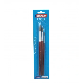 BİGPOİNT 145 SERİSİ YUVARLAK FIRÇA SETİ 2-6-10 3LÜ BLİSTER BPFS145-02