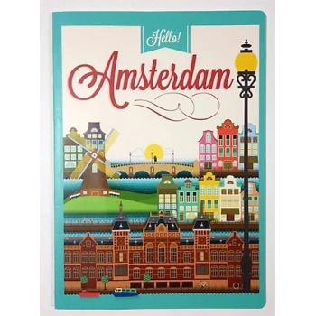 DEFFTER I LOVE TRAVELLING / AMSTERDAM 20*27 220 GR. KARTON KAPAK 80