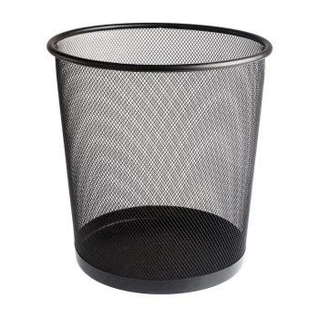 BİGPOİNT METAL PERFORE ÇÖP KOVASI BÜYÜK SİYAH BP410-95
