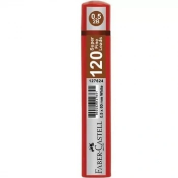 FABER-CASTELL GRIP MİN 0.5 2B 60MM120Lİ KIRMIZI TÜP 127620