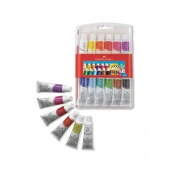 FABER-CASTELL TÜP GUAJ BOYA 12ML 12 RENK 121011