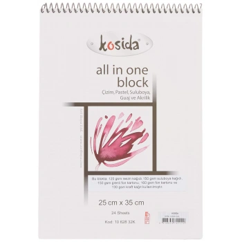 KOSİDA ALL IN ONE BLOCK 25X35CM 24 YAPRAK KHM-10-32K