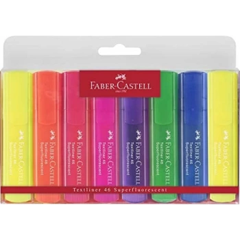 FABER-CASTELL 1546 ŞEFFAF GÖVDE FOSFORLU (6+2) 8Lİ 154662
