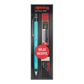 ROTRİNG VİSUCLİCK MİN SİLGİ 3LÜ OKUL SETİ 0.5 MM MAVİ RO-VK05