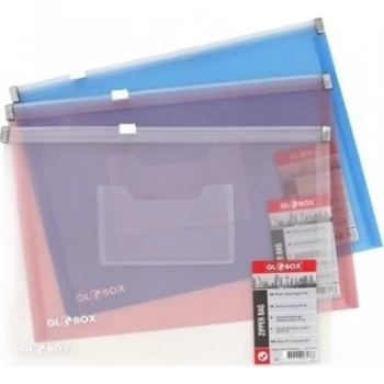 GLOBOX USTTEN FERMUARLI DOSYA SEFFAF