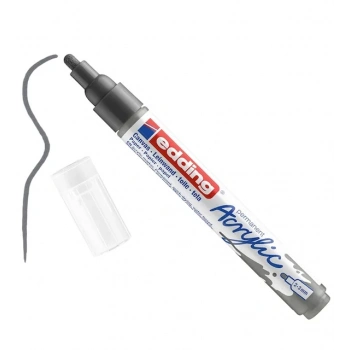 EDDİNG AKRİLİK MARKÖR ORTA UÇLU ANTRASİT E-5100 926