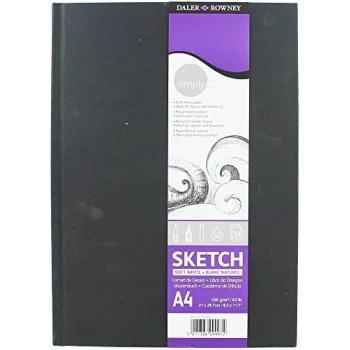 DALER ROWNEY SİMPLY SERT KAPAK DEFTER 54 SAYFA 100GR A4 SOFT WHİTE 482154400
