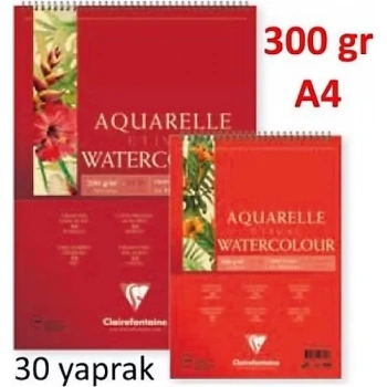 CLAIREFONTAINE ETİVAL CLASSIC A4 300 GR ÜSTTEN SPİRALLİ 30 YAPRAK - TEKLİ