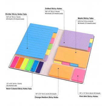 KRAF YAPIŞKANLI NOTEBOOK SET 2210