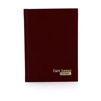 BAYINDIR CARI HESAP DEFTERI 12x17  80y