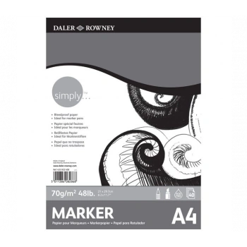SIMPLY 435902400 MARKER PAD A4 70 Gr. 40 SYF.