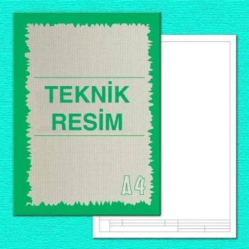 TURKUAZ TEKNIK RESIM A4 YAN