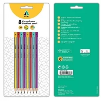 ADEL DERECELİ KALEM SETİ 8Lİ (FCS) 000082