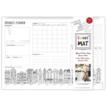 AKADEMİ ÇOCUK FUNNY MAT - ÇALIŞMA MASAM BUSINESS PLANE BÜYÜK BOY