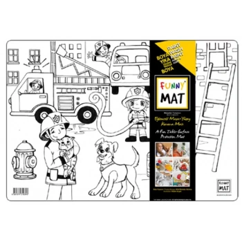AKADEMİ ÇOCUK FUNNY MAT - İTFAİYECİLER