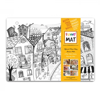 AKADEMİ ÇOCUK FUNNY MAT - KEDİLİ SOKAK