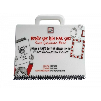 AKADEMİ ÇOCUK FUNNY MAT - MİNİ SET BU GÜN ÇOK İŞİM VAR ÇOK