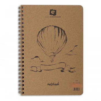 ALEX KRAFT A4 80Lİ 70Gr. SERT KAPAK DÜZ DEFTER ALX-0862