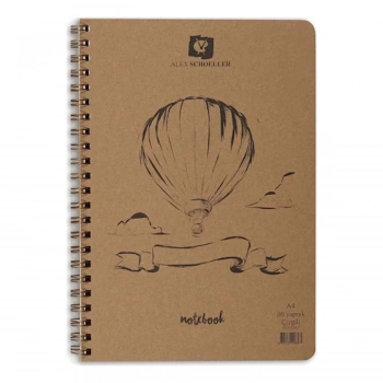 ALEX KRAFT A5 80Lİ 70Gr. SERT KAPAK DÜZ DEFTER ALX-0879