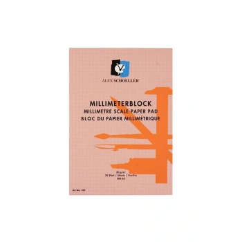 ALEX MILIMETRIK BLOK A3 80gr 20SYF. KIRMIZI ALX-0109