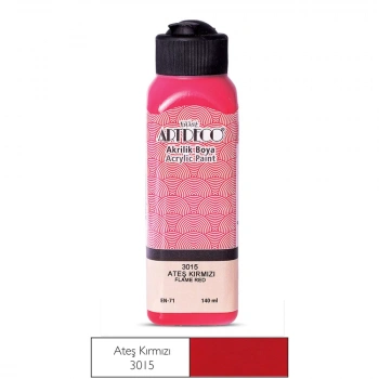 ARTDECO AKRİLİK BOYA 140ML ATEŞ KIRMIZI 3015 LV-Y-070R-3015