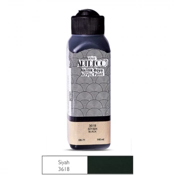 ARTDECO AKRİLİK BOYA 140ML SİYAH 3618 LV-Y-070R-3618