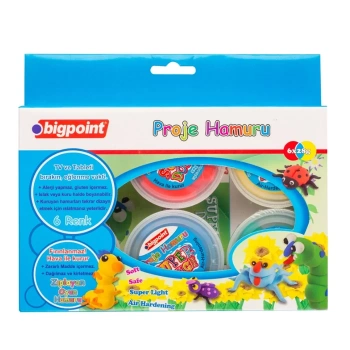 BİGPOİNT PROJE HAMURU 6 RENK X 28 GRAM BP763-06