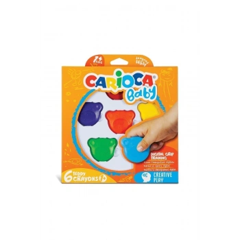CARIOCA MUM BOYA TEDDY ŞEKİLLİ ELLERİ KİRLETMEYEN 6LI 42956