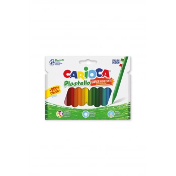 CARİOCA PLASTELLO ELLERİ KİRLETMEYEN YIKANABİLİR PASTEL BOYA KALEMİ 24LÜ 42880