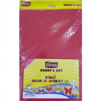 GİNZA SİMLİ OLUKLU MUKAVVA 24x34Cm. 10LU GN-273/50