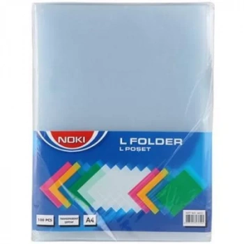 NOKİ L DOSYA A4 ŞEFFAF 100LÜ (110 MIC) 4810-110