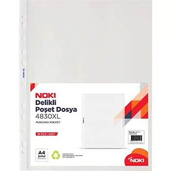 NOKİ POŞET DOSYA A4 XL 100LÜ 4830XL