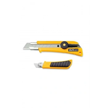 OLFA L-2 GENİŞ MODEL MAKET BIÇAĞI 18 mm KAYMAYI ÖNLEYİCİ ÖZEL KAUÇUK KAPLAMALI DİZAYN 50.OLF-L2