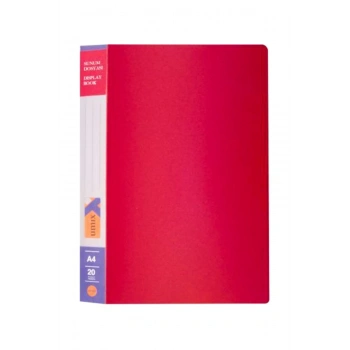UMIX ÖNDEN CEPLİ SUNUM DOSYASI A4 20Lİ KIRMIZI U1102P-KI