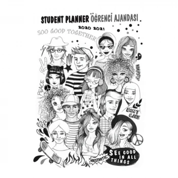 AKADEMİ ÇOCUK ÖĞRENCİ AJANDASI WORLD PEOPLE 2020 - 2021