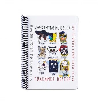 AKADEMİ ÇOCUK TÜKENMEZ RESİM DEFTERİ 2 RESSAM KEDİLER