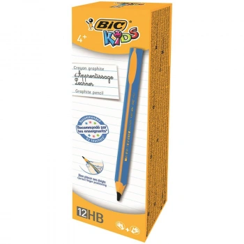 BİC KIDS EVOLUTION ÜÇGEN JUMBO KURŞUN KALEM MAVİ 12Lİ KUTU 919262