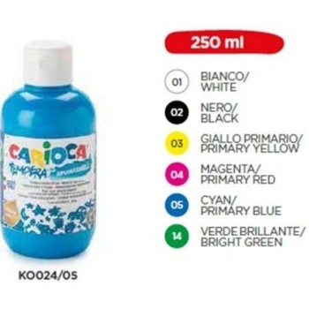 CARİOCA GUAJ BOYA (SÜPER YIKANABİLİR) 250 ML KOBALT MAVİ KO024/17