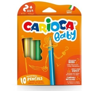 CARİOCA JUMBO BEBEK ÜÇGEN KURU BOYA KALEMİ 10LU 42819