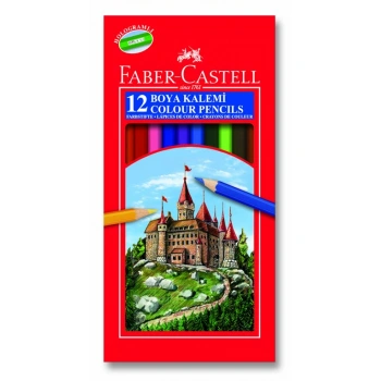 FABER-CASTELL BOYA KALEMİ REDLINE 12 RENK TAM BOY 116312