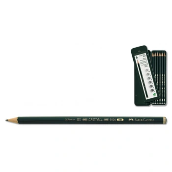 FABER-CASTELL 9000 GRAFİT K. 6LI METAL KT. 119063